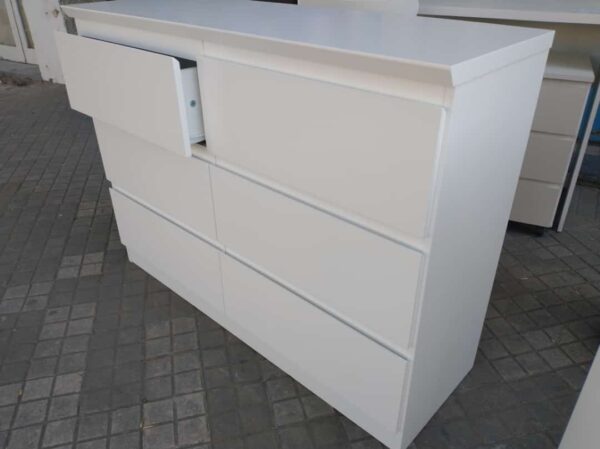 Comoda Chiffonier Laqueada Con 6 Cajones Prisma- 116-86-39