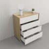 Cajonera Chiffonier 4 Cajones- Sistema Push. Cod. 6055