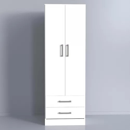 Ropero Placard Bahia 2 Puertas, 2 Cajones- 184 X 61 X 47