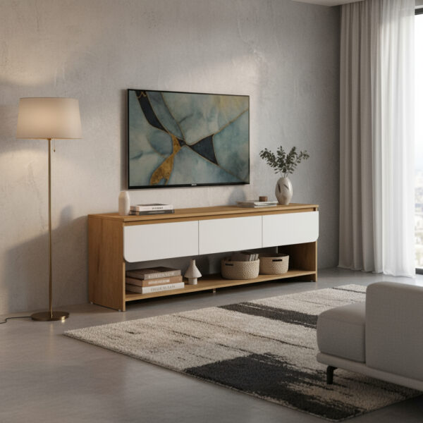 Rack P- Tv Led 65, 3 Cajones- Estante- 160 X 60- Cod. 446270