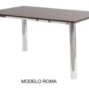 Juego Cocina Comedor Mesa 1.40 + 6 Sillas Cromada Capri Co4