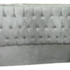 D_784043-MLA83738957072_042025-F.jpg Respaldo P- Sommier Tapizado Capitone 160 X 120- Color Gris