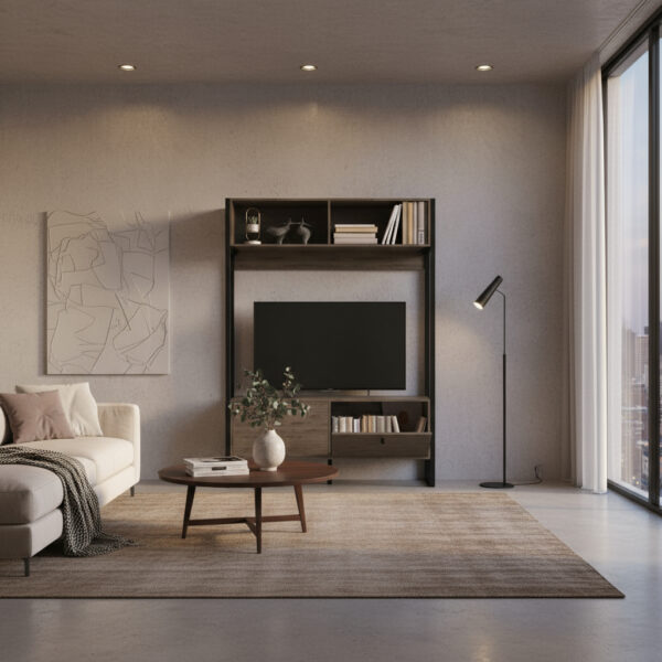 Rack Modular Para Tv 50 Pulgadas. Puertas. Estantes- Dst 06