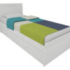Cama 1 Plaza Para Colchon 80 X 190 Cm Con 2 Cajones 1701-9