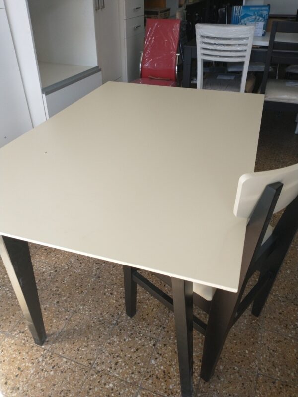 Mesa Cocina Comedor 150 X 80 + 4 Sillas Curvas Mediterraneo