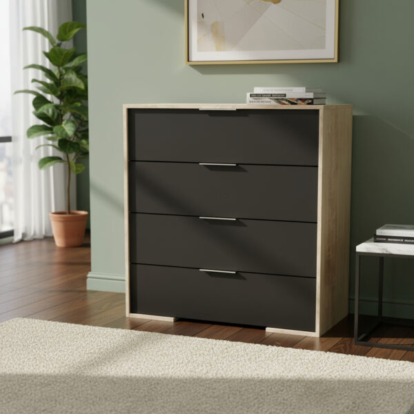 Comoda Chiffonier Duo 4 Cajones- 90 X 80 X 40 Dld 02