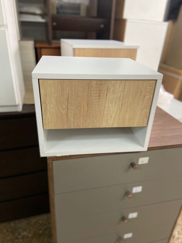 Mesa De Luz Flotante. 1 Cajon, 1 Espacio- 38 X 28 X 32