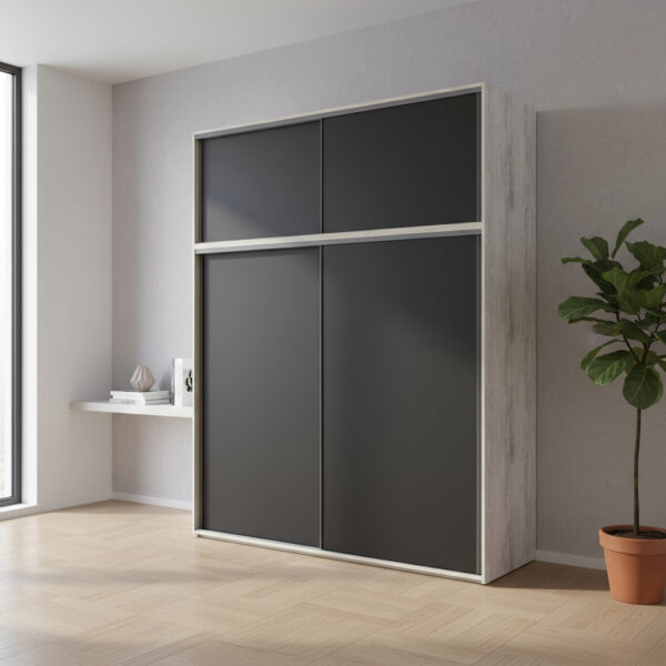 Ropero Duo Con Baulera 4 Ptas Corredizas 180 X 230 Duo 05