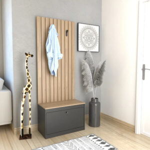 Recibidor Alto Funcional Con Zapatero 4018 Tables