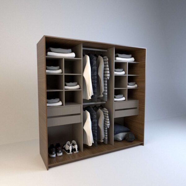 D_798835-MLA51276181259_082022-F.jpg Ropero Vestidor Sin Puertas, 4 Cajones. 180 X 180 - Cod 6513