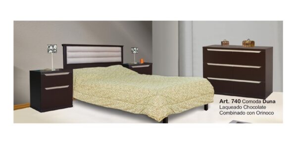 Comoda Chiffonier Laqueada Con 6 Cajones Duna- 110-80-38