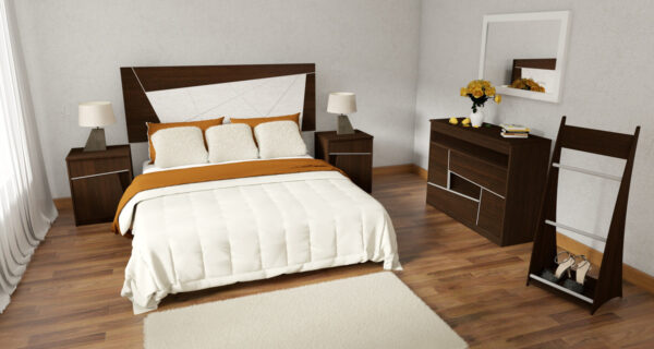 Comoda Cajonera Kendor 2 Cajones- 2 Puertas 120- 90- 45