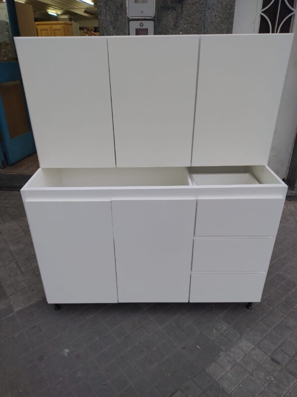 D_800324-MLA70253313003_072023-F.jpg Bajo Mesada + Alacena 1.20 Mts. Melamina Mdf 15 Mm-