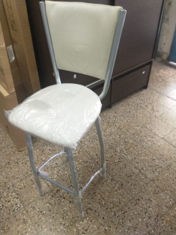 D_803019-MLA45656532655_042021-F.jpg Taburete Banqueta Alta. Asiento Y Respaldo Tapizado