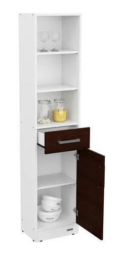 Despensero Organizador 1,80 Mts. 1 Puerta 1 Cajón. Cod 10199