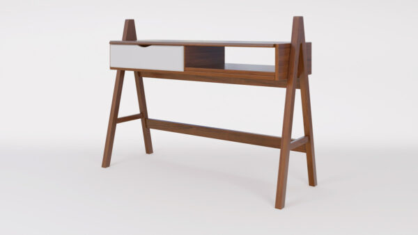 Escritorio Mesa De Estudio Nordica- 1 Cajon- 1.25 X 0.50