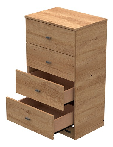 Cajonera Chifonier Comoda 4 Cajones Dakar Zero. Cod. 56867