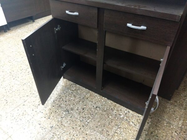 Modulo Cristalero Living Comedor- Melamina. 0.90 Mt Cod. 403