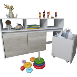 Juguetero Organizador C- 3 Cajones. Ruedas. 127 X70 Cod 3038