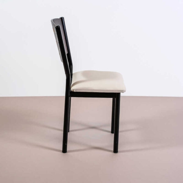 Juego 6 Sillas Delta De Caño Reforzado C- Respaldo De Madera