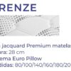 Solo Colchon Firenze- 140 X 190 X 28. Resortes- Euro Pillow-