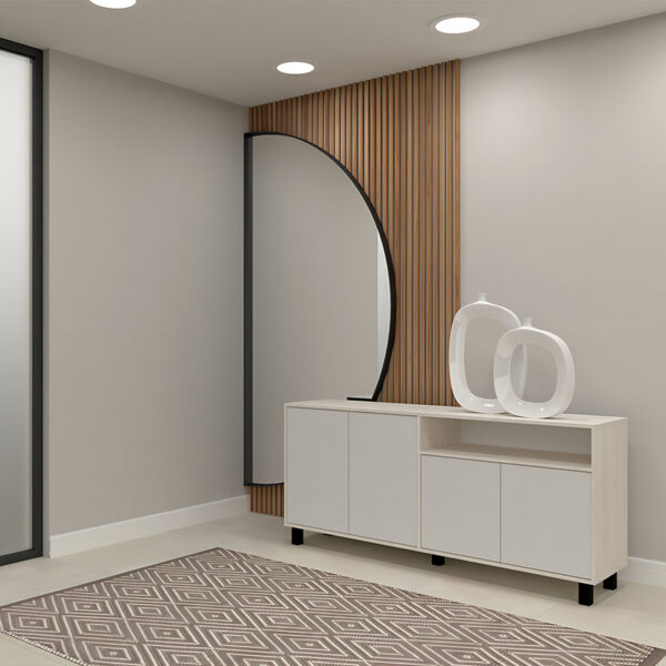 Vajillero Mosconi Bahiut 4 Puertas Doors Color Venezia Fr. Blanco