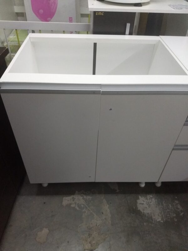 Modulo Complemento Bajo Mesada 2 Puertas 100 X 85 X 60. Alum