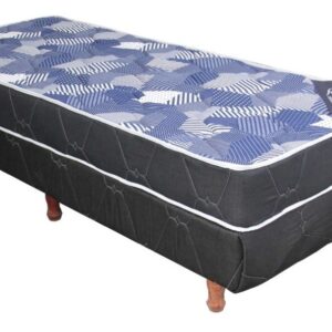 Conjunto Sommier- Base + Colchon Paris 80 X 20- Tela Sab