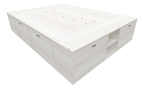 Base Box 2 Plazas 1.40 X 1.90- 4 Caj. Bauleras- 2 Zapateros