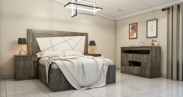 Comoda Cajonera Kendor 2 Cajones- 2 Puertas 120- 90- 45