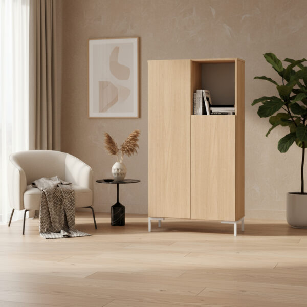 D_813671-MLA93260320673_092025-F.jpg Modulo Biblioteca Organizador 2 Cuerpos- Oslo Los 075