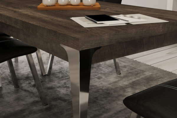 Mesa Cocina Comedor Urbain Fija 140 X 0.90. Base Cromada