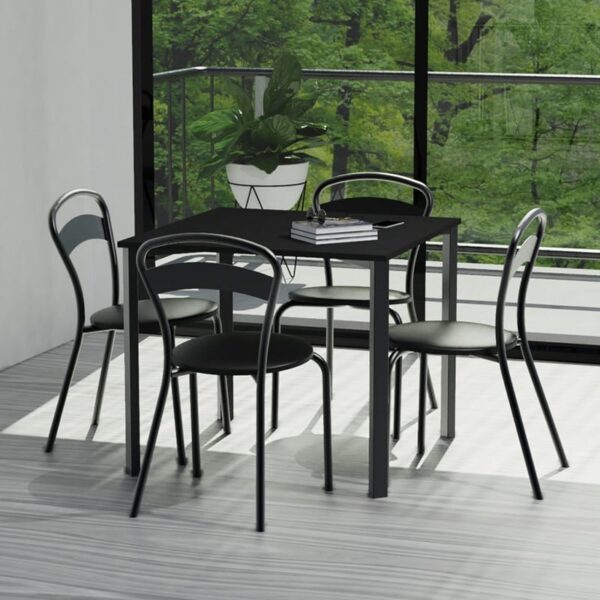 Mesa Cuadrada Melamina 0.85 X 0.85. Base De Caño- Ml 085