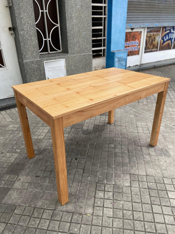 Mesa De Cocina- Comedor Lustre Paraiso 140 X 80 Base 4 Patas