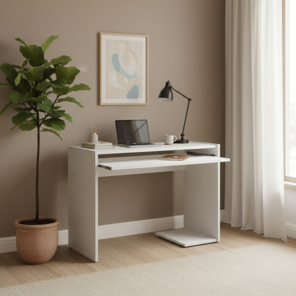 Mesa Escritorio Para Pc- Notebooks Melamina 18 Mm Cod 830 Br