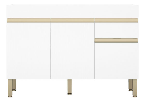 Bajo Mesada 3 Puertas, 1 Cajon- Kit's Paraná Balcão Mdp