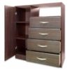 Chiffonier Cajonera 4 Cajones- 1 Puerta- 1 Estante Cod. 921