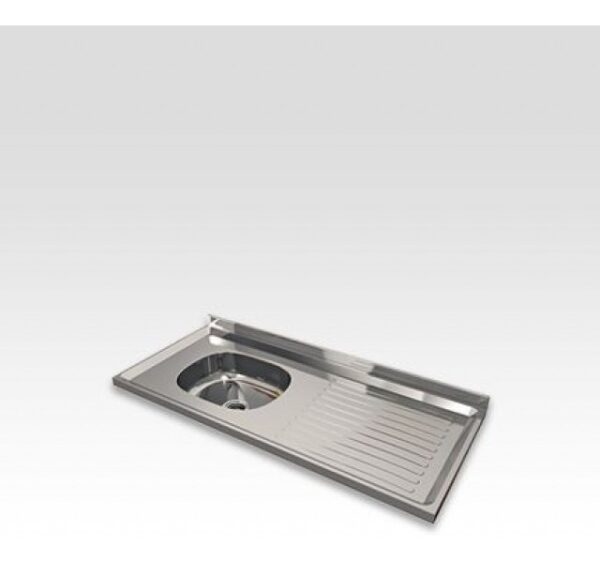 Combo Bajo Mesada + Alacena 1.20 Cm.+ Mesada Acero Inox