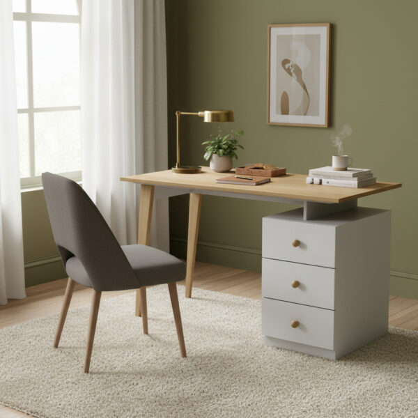 Escritorio Escandinavo Con 3 Cajones 1.20 X 0.58 Cod. 234094