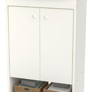 Vanitory Para Baño Zen Con Mesada- 48.5 Cm Dze 01 Blanco