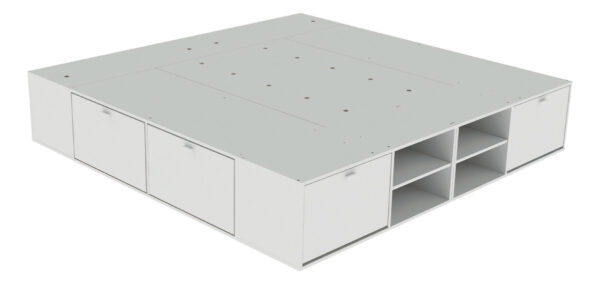 Base Box Para Sommier 2.00 X 2.00, Cajones, Zapatero, Baul