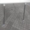 Mesa Cocina Comedor Kaunas. Tapa Melamina Base Crom 120 X 82