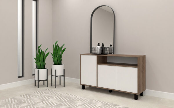 Aparador Bahiut Vajillero Mosconi Doors 1,30 Nebraska Gr Bla