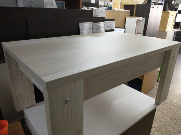 Mesa De Living Centro Doppia Doble Altura. Melamina 95- 65