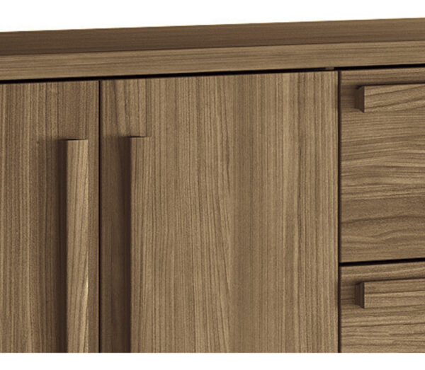 Cómoda Grande Malaga Gold C/pes De 2 Puertas Santos Andira Jatob Color Jatobá