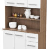 Mueble De Cocina Multiuso Aparador Mosconi Mezzo/blanco Color Carvalho Mezzo/blanco