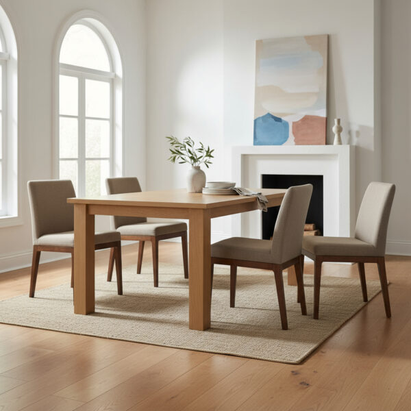 Mesa Cocina Comedor Corpus- 150 X 90 Pino Lustrado