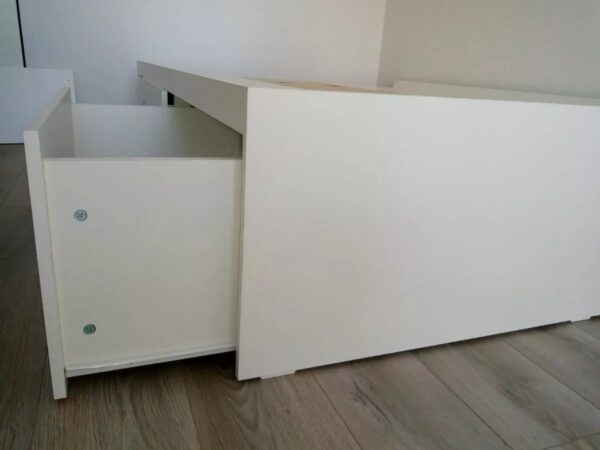Cama Base Box Para Sommier- 160 X 200- 4 Cajones 2 Puertas