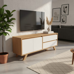 Rack Mesa P- Tv Led 2 Puertas, 2 Cajones 140 X 60. Paraiso B