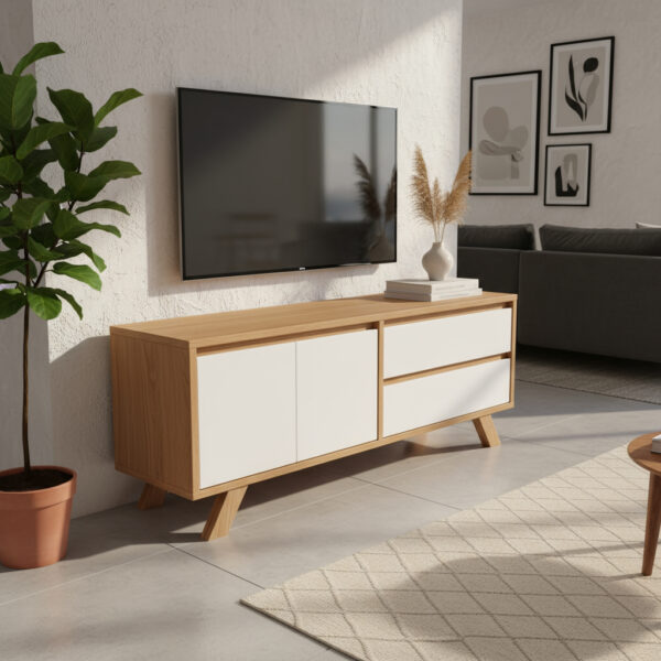 D_828348-MLA93314143093_092025-F.jpg Rack Mesa P- Tv Led 2 Puertas, 2 Cajones 140 X 60. Paraiso B